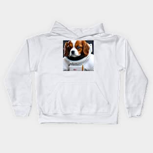 Cavalier King Charles Spaniel as Astronaut Kids Hoodie